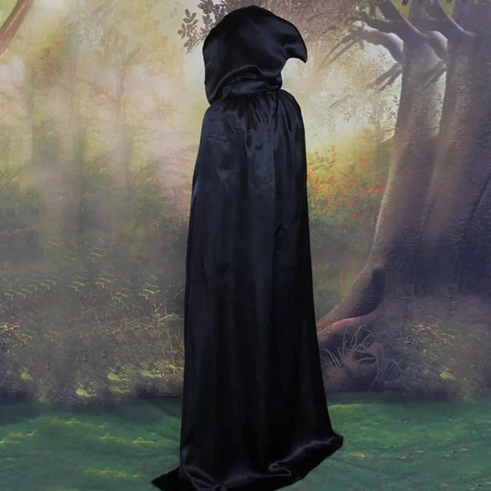 Cosplay Costumes Women Men Vampire Cloak Long Hooded Dress Up Props Performance Costume for Children Adult for Halloween Party