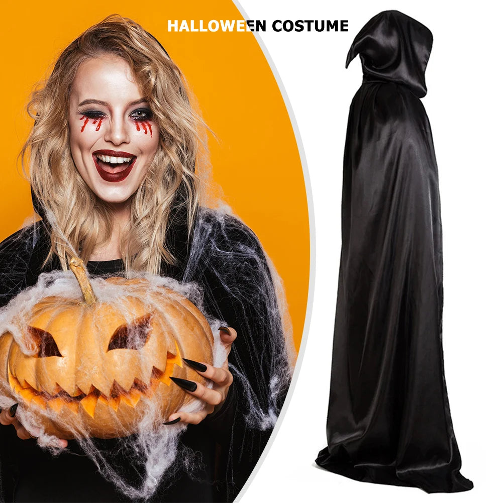 Cosplay Costumes Women Men Vampire Cloak Long Hooded Dress Up Props Performance Costume for Children Adult for Halloween Party