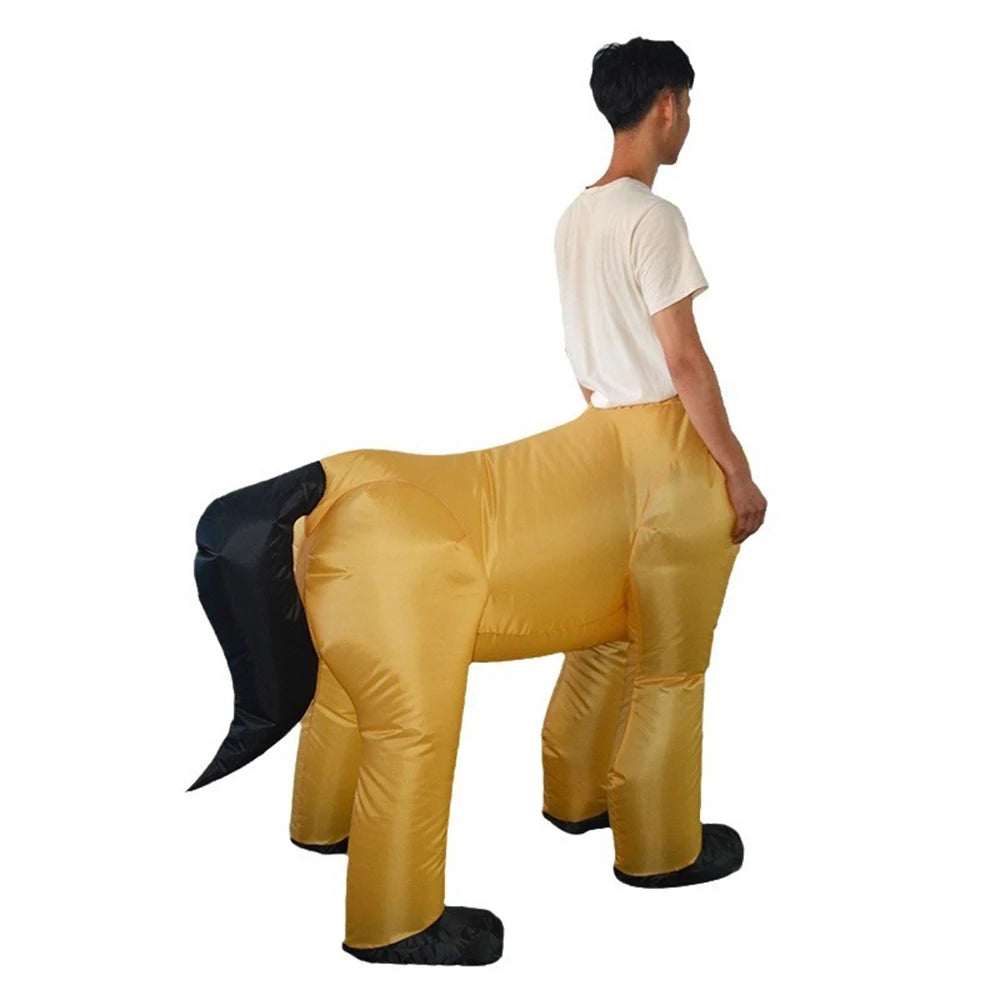 Centaur Kangaroo Inflatable Suit Interesting Inflate Prop Clothing Stage Performance Animal Cosplay Cartoon Doll Costume